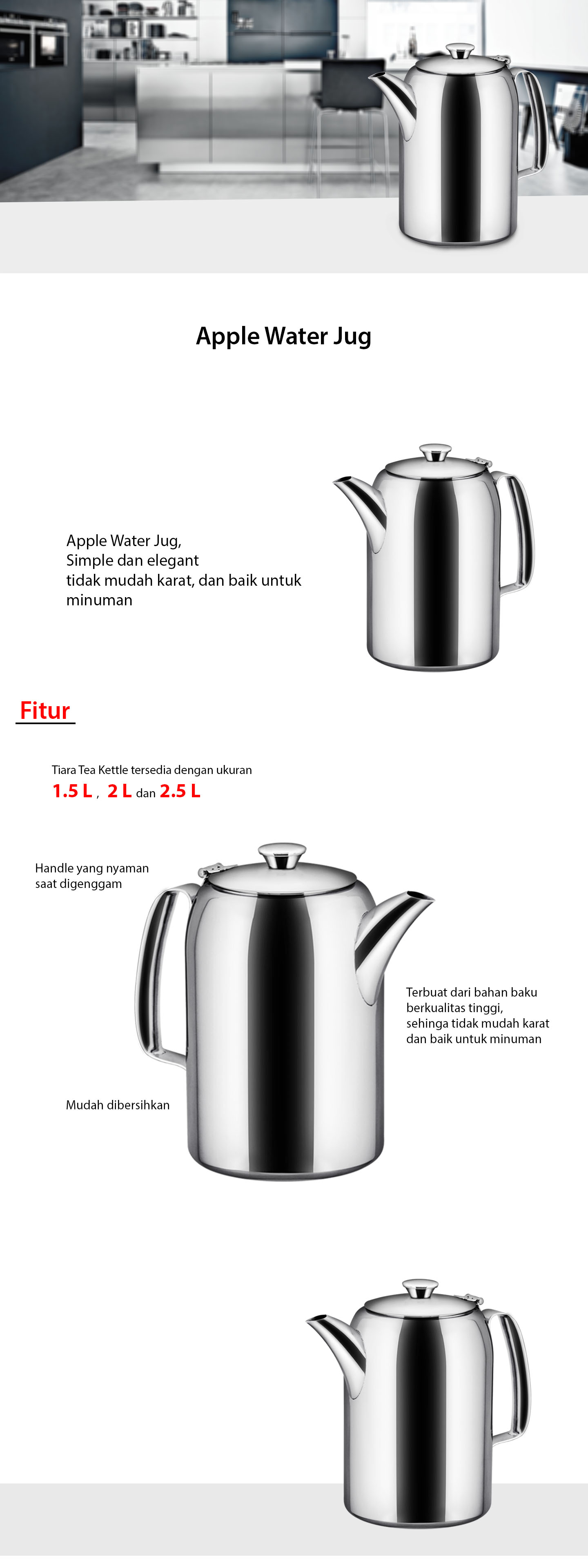 Apple Water Jug
